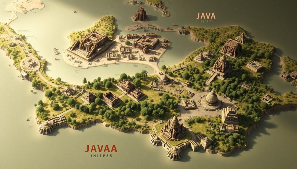 Peta Situs Arkeologi di Jawa