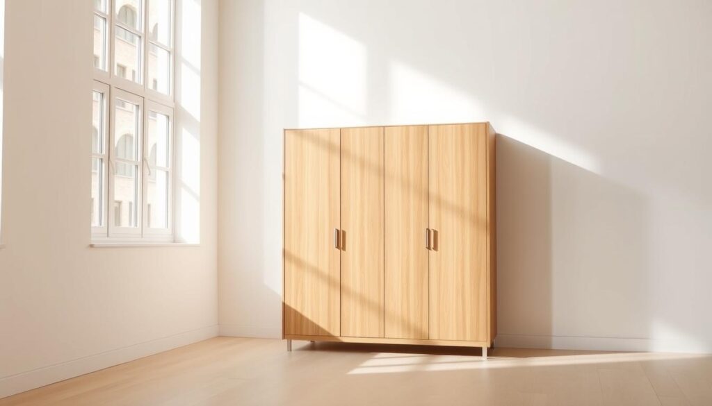 lemari kayu minimalis modern